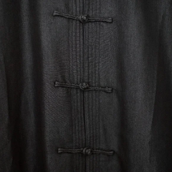 Viz Classic Men's Mandarin Collar Frog Button Front Shirt/Light Jacket - Picture 8 of 11